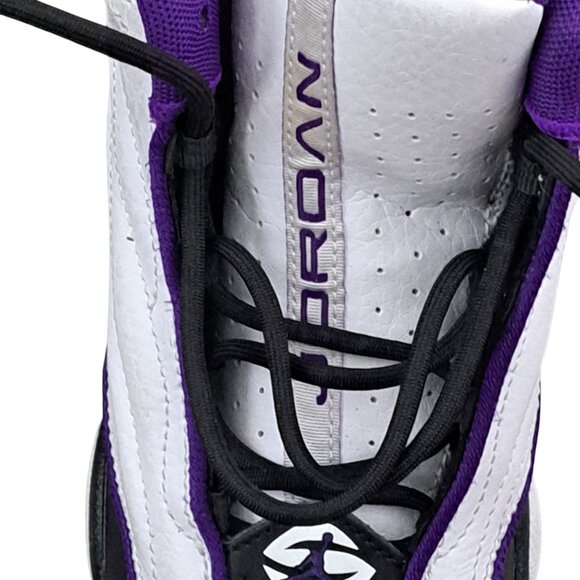 Nike Air Jordan Pro Strong (PS) Shoes Kid’s SZ 3Y  White Black Purple DC7909-150 - Picture 5 of 8